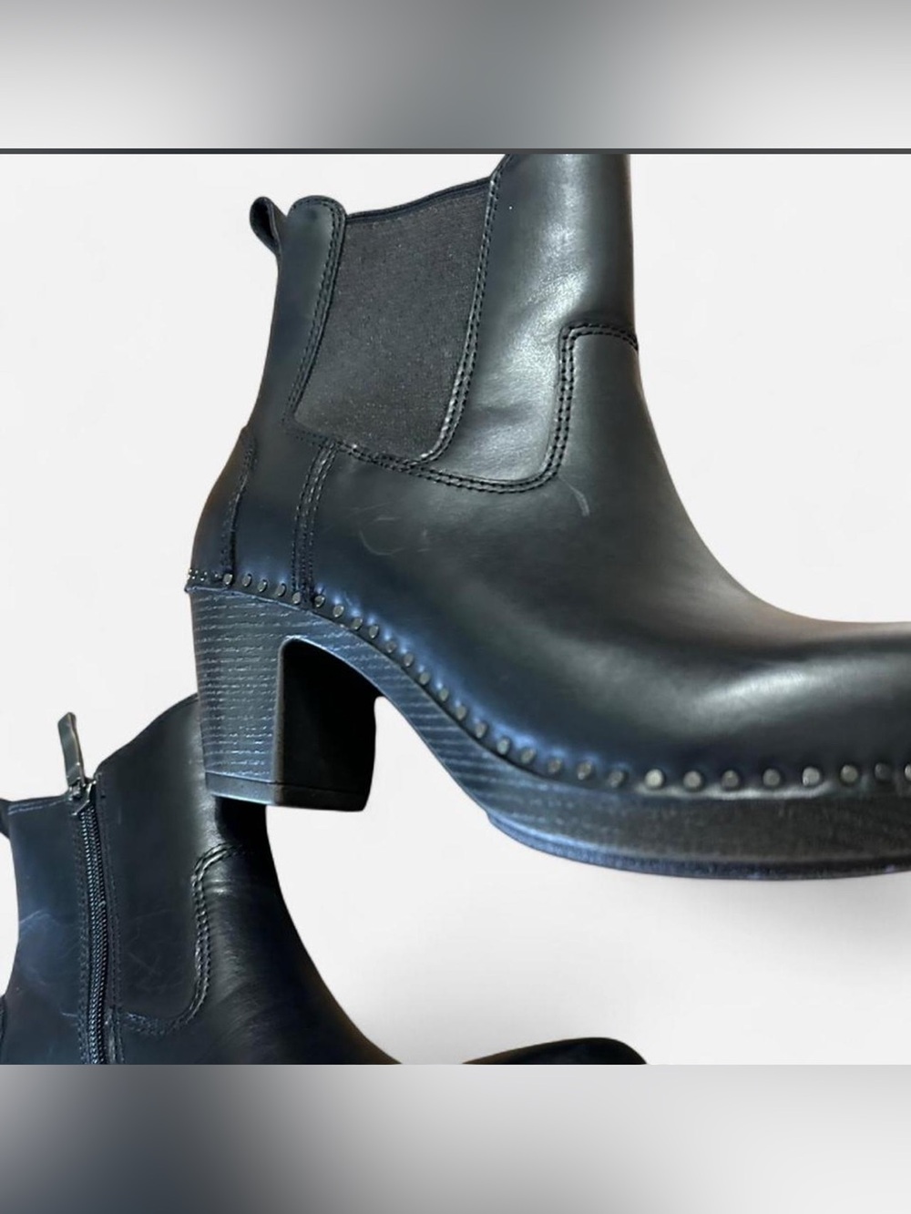 Dansko Shayna Black Burnished Calf Boots - Picture 6 of 8